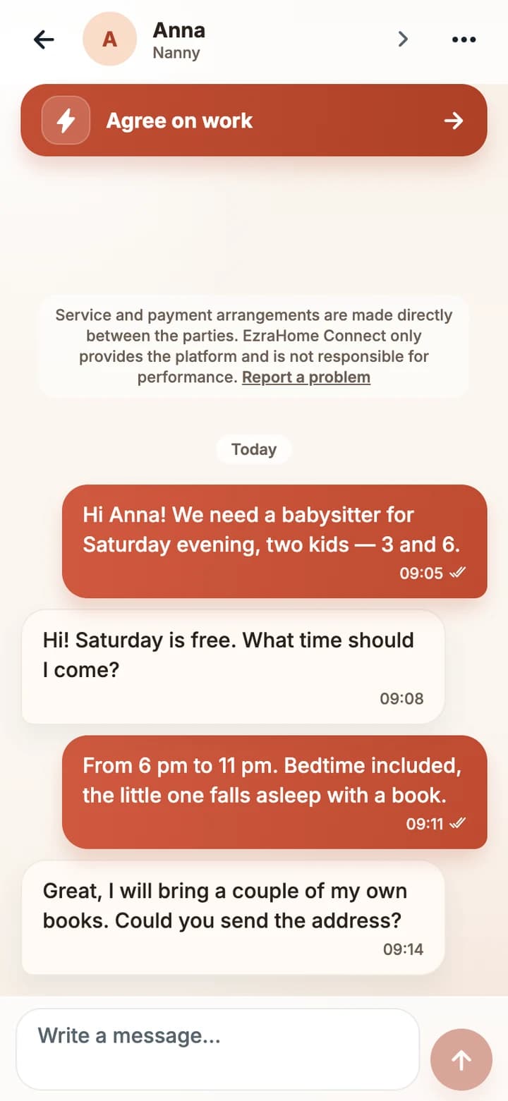 Chat without sharing numbers