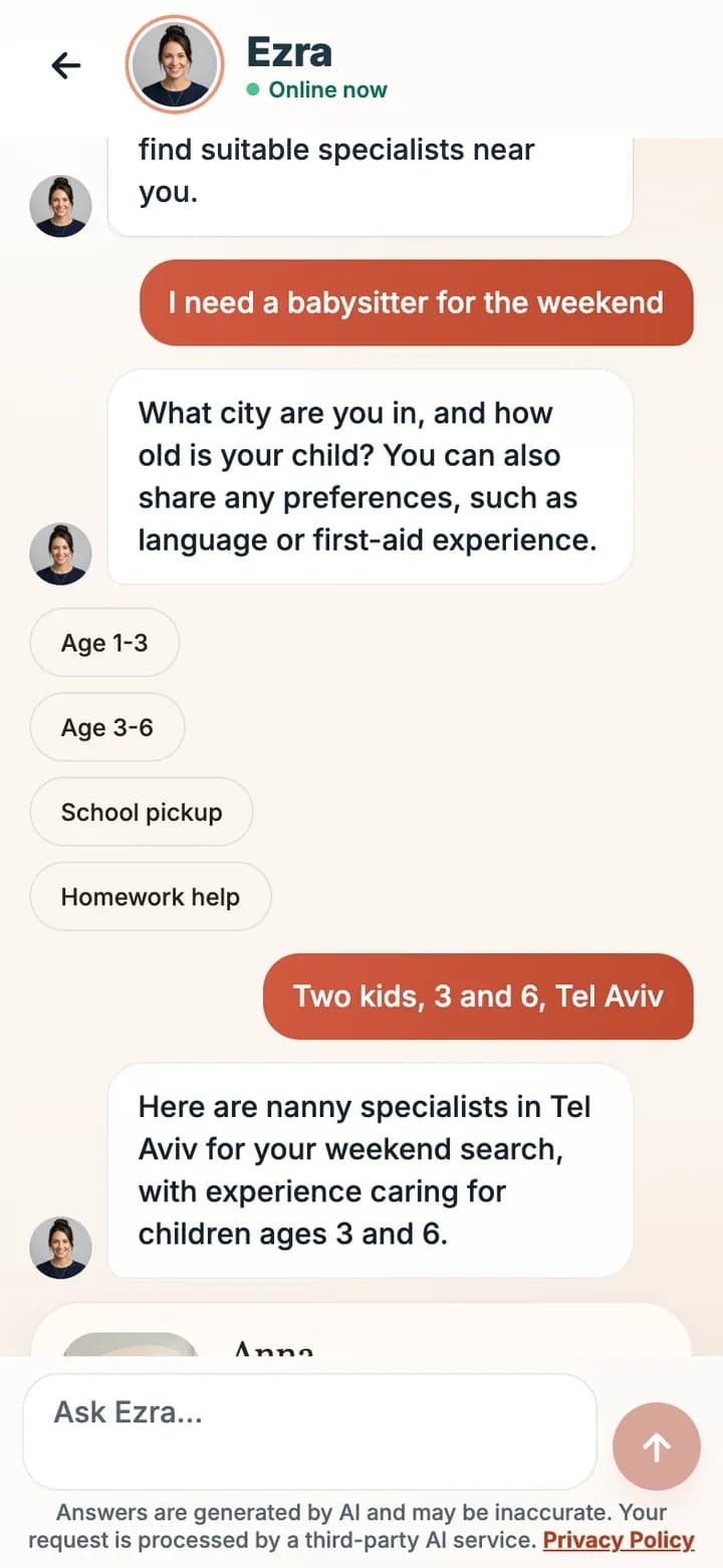 Ezra, an assistant that gets it right away