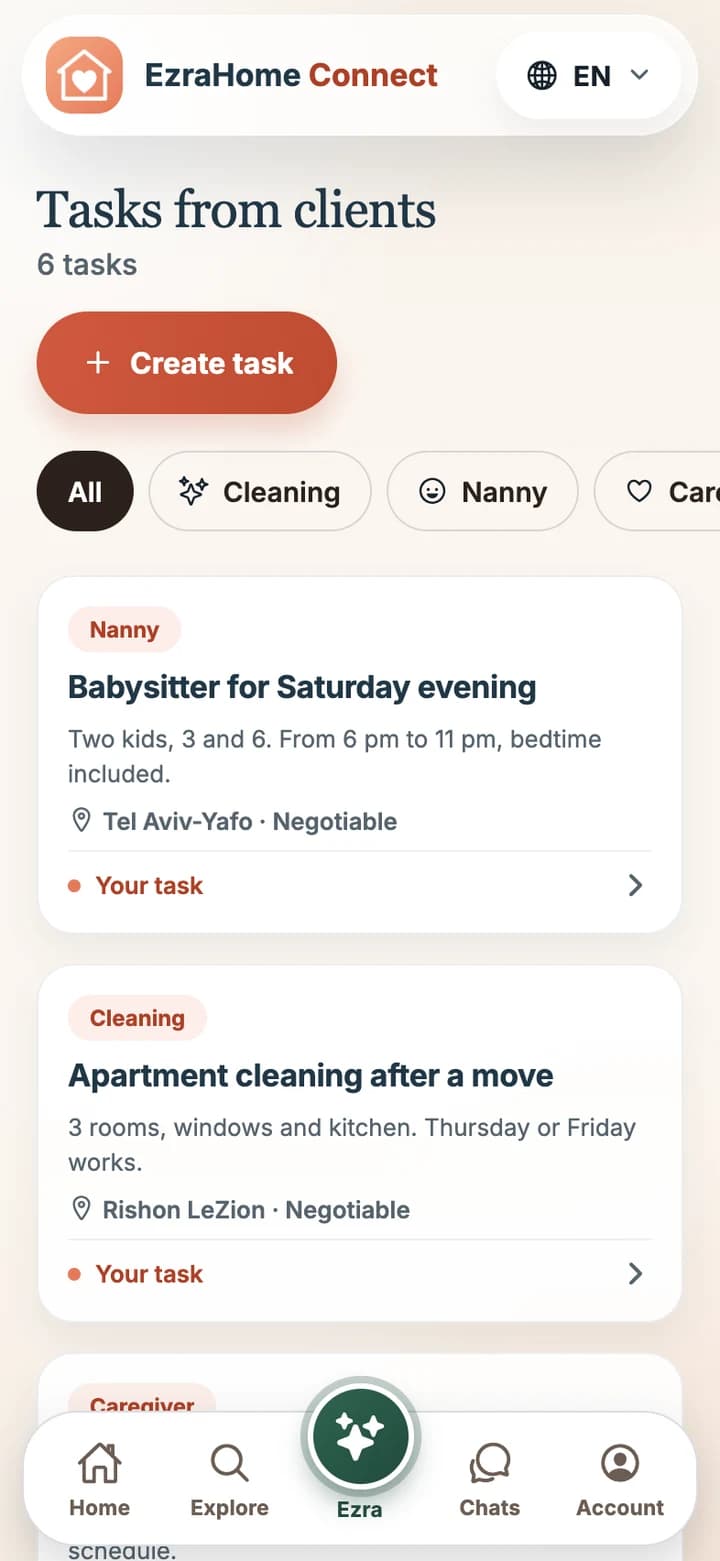 Tasks and applications